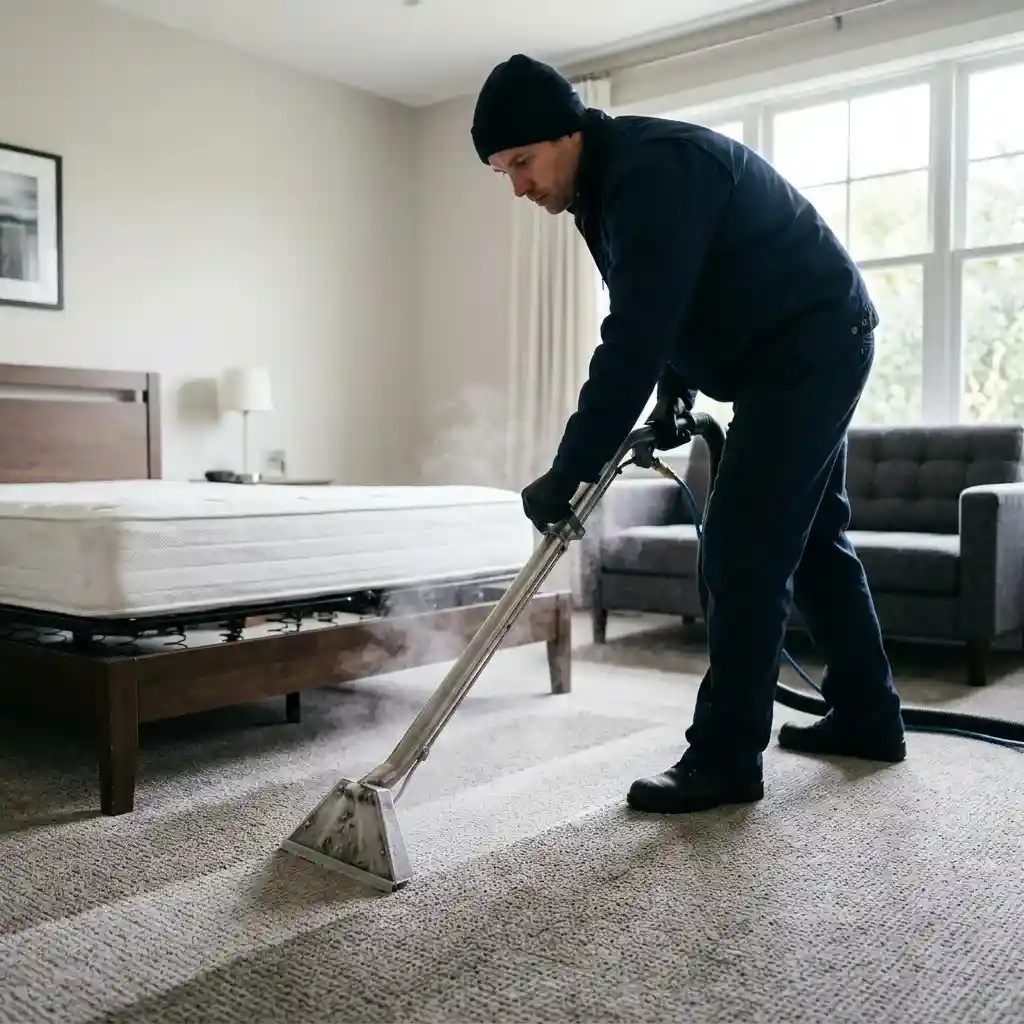 Professional carpet, sofa and mattress cleaning service in Al Ain using steam extraction equipment to remove stains, dust and allergens from home furnishings.