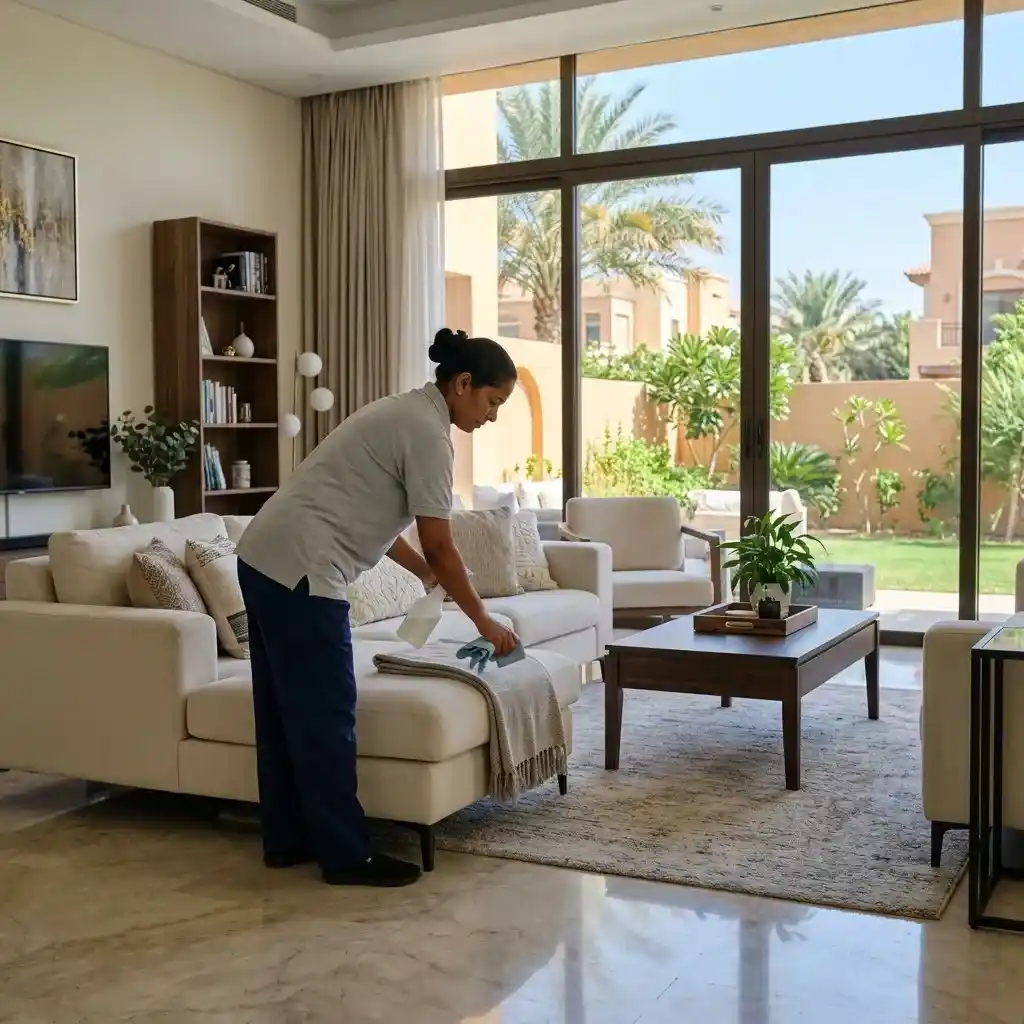 Professional cleaning company in Al Ain providing home cleaning services for villas, apartments and residential properties with trained cleaners.