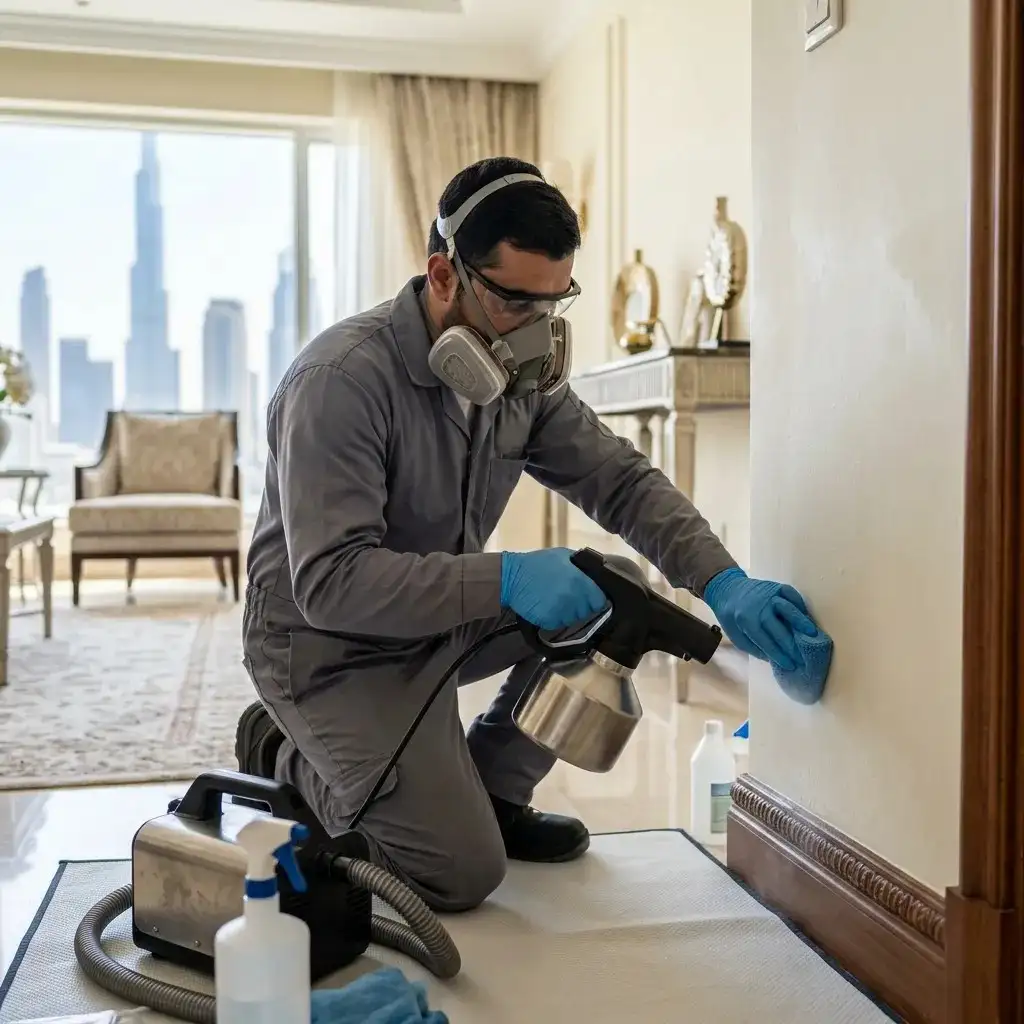 Professional mold cleaning service in Dubai for residential interiors